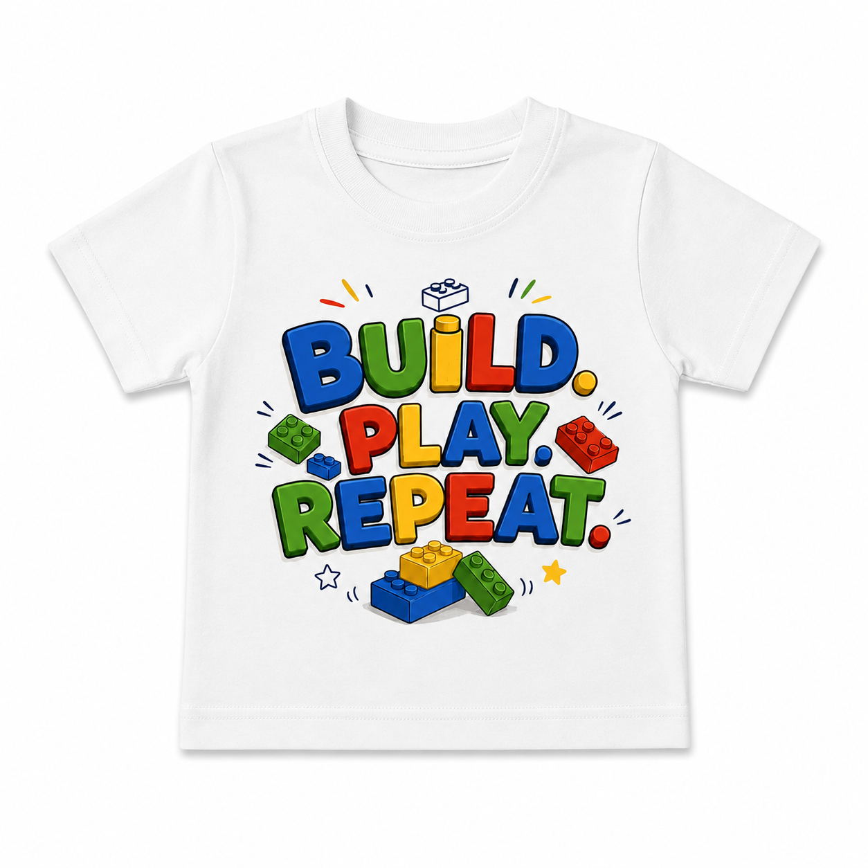 Build Play Repeat | Unisex Kids’ T-Shirt | 1–6 Years