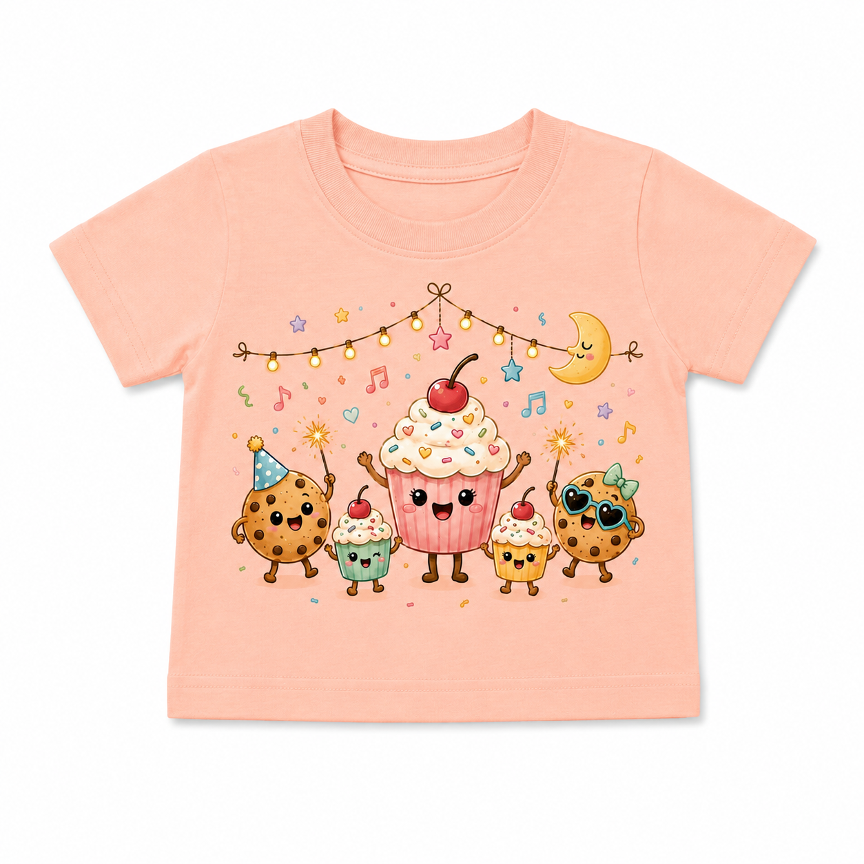 Little Party Crew | Cute Cupcake & Cookie Unisex Baby T-Shirt