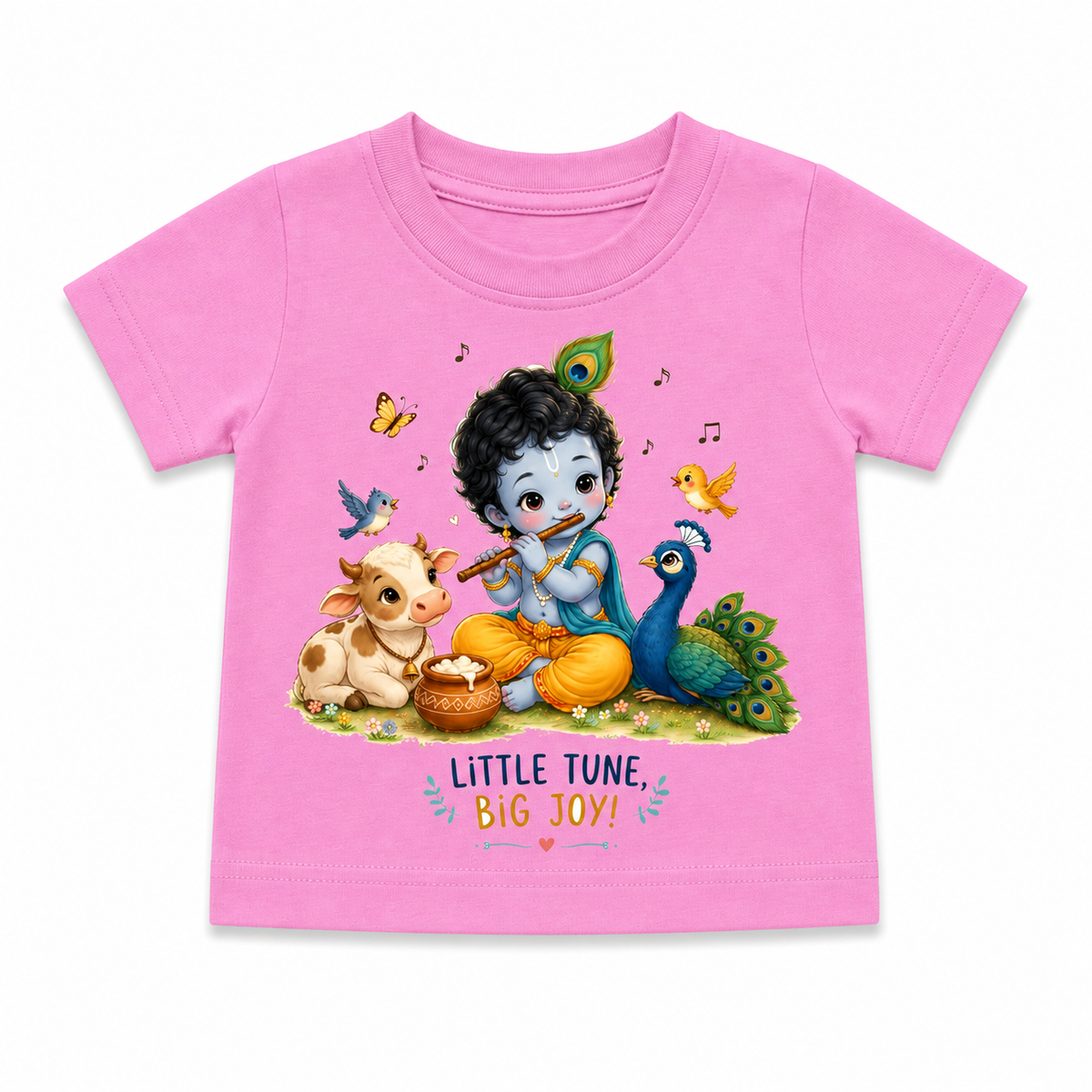 Little Tune, Big Joy! Krishna Kids T-Shirt