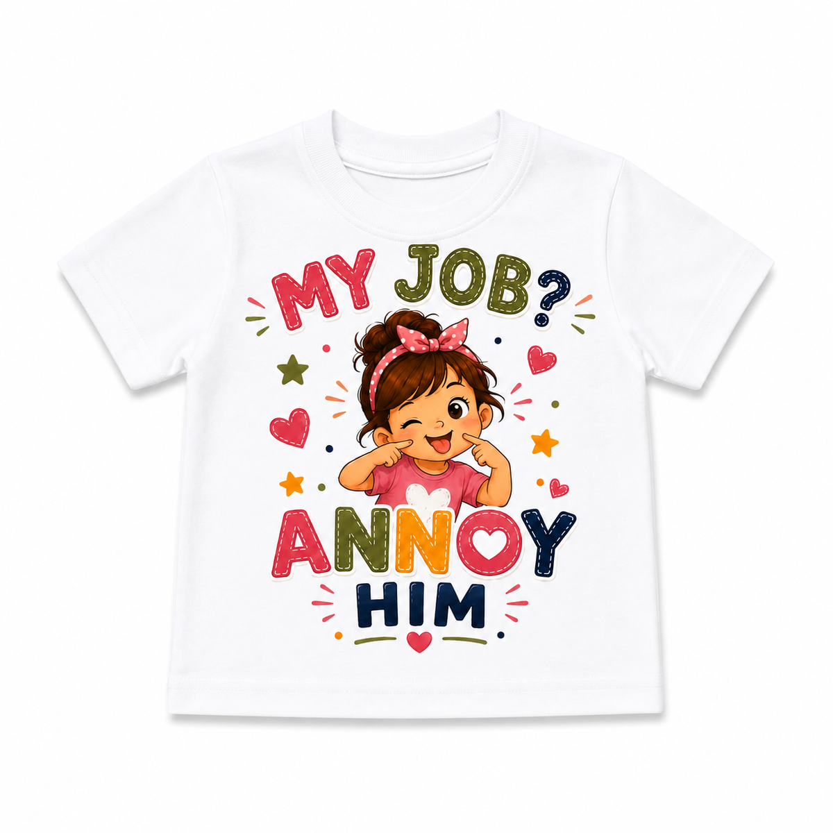 My Job? Protect Her + My Job? Annoy Him | Brother & Sister Matching T-Shirts