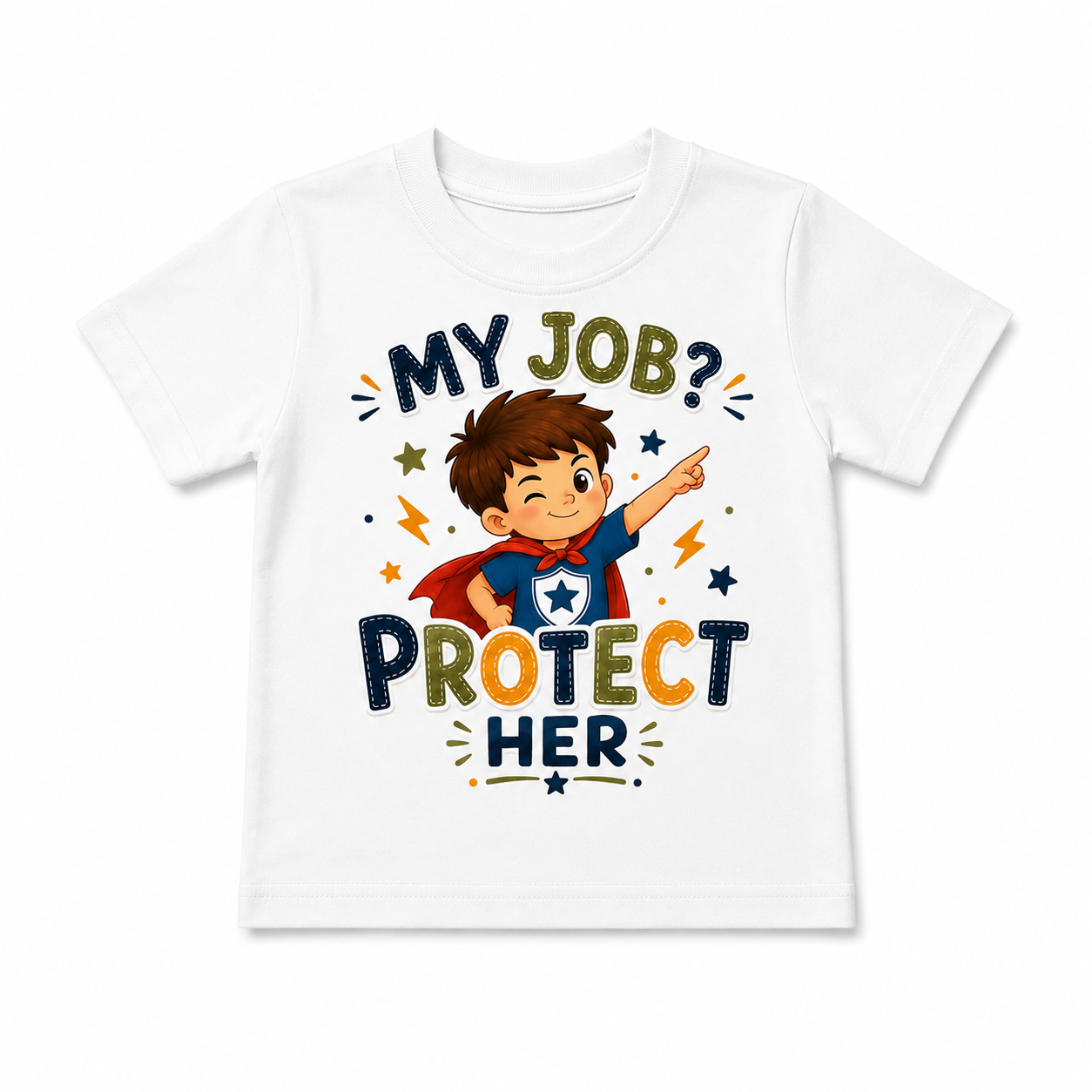 My Job? Protect Her + My Job? Annoy Him | Brother & Sister Matching T-Shirts