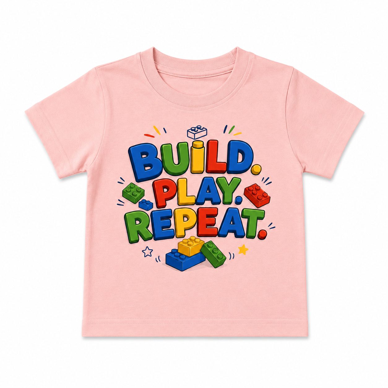Build Play Repeat | Unisex Kids’ T-Shirt | 1–6 Years
