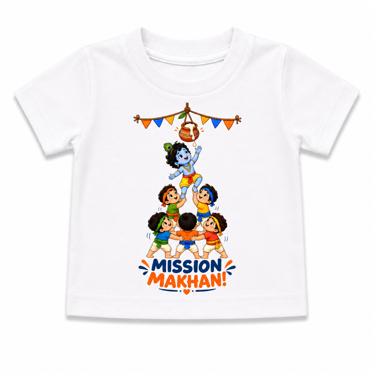 Mission Makhan! Krishna Janmashtami T-Shirt